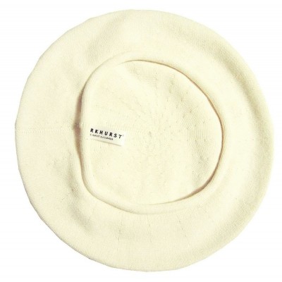 Beret  Adult  100% Cotton  IVORY  Ideal fabric for summer  10" diameter 634972571574 eb-87825761